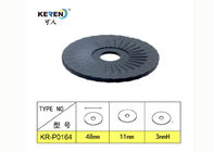 Máy giặt nhựa đen KR-P0164 PP PE Độ dày 3 mm 0,43 Inch ID 1,88 Inch OD nhà cung cấp