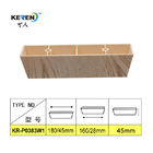 KR-P0383 Bàn chân vuông bằng nhựa cho khung sofa Màu gỗ tự nhiên Chống trơn trượt nhà cung cấp