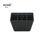 Chân bàn ghế nhựa vuông màu đen KR-P0169 cho tủ chống ăn mòn cao nhà cung cấp