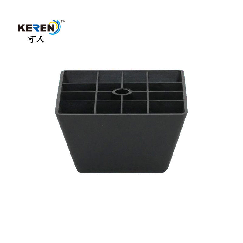 Chân bàn ghế nhựa vuông màu đen KR-P0169 cho tủ chống ăn mòn cao nhà cung cấp