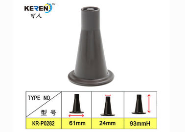 KR-P0282 bền 3-5/8 "hệ thống giường nhựa chân thay thế cao vững chắc hình nón nhà cung cấp